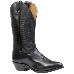 Boulet 9502 Men’s Black Leather Cowboy Boots Size 8 3E